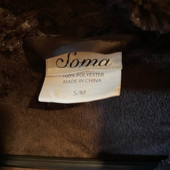Soma plush robe chocolate brown - Picture 3 of 4